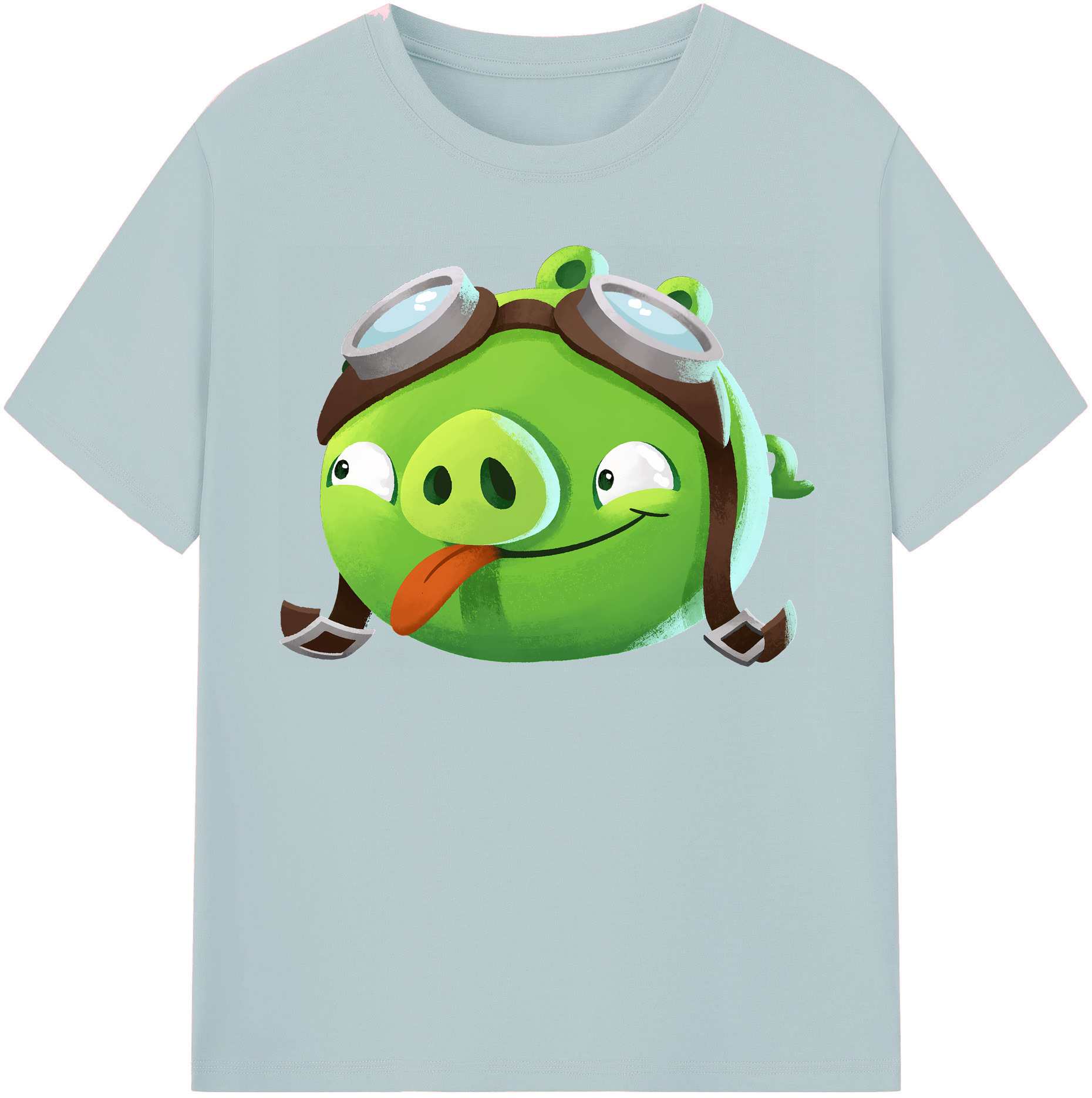 （画像用） Angry Birds アングリーバード 綿100％半袖Tシャツ（フロントプリント）
